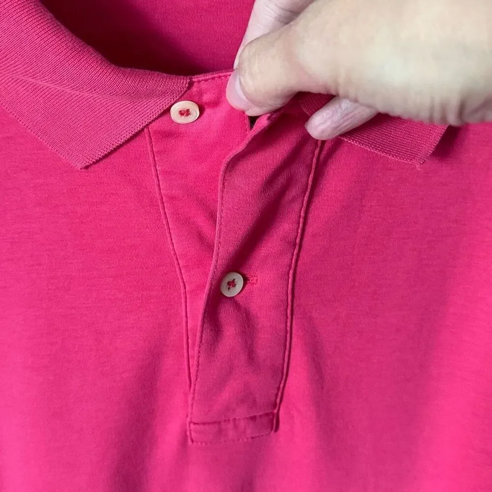 Polo Ralph Lauren Polo Shirt Mens XLT Pink Casual Coastal‎ Pima Cotton Tall